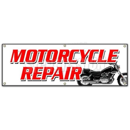 Signmission MOTORCYCLE REPAIR BANNER SIGN tech service cycle repair all brands sale B-72 Motorcycle Repair